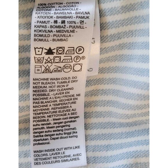 Levi’s Women’s Size XL Light Wash Denim Striped Vest - Picture 11 of 11